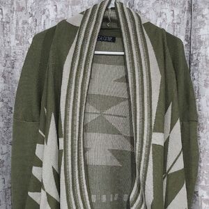 Love Culture Olive and Cream Cardigan